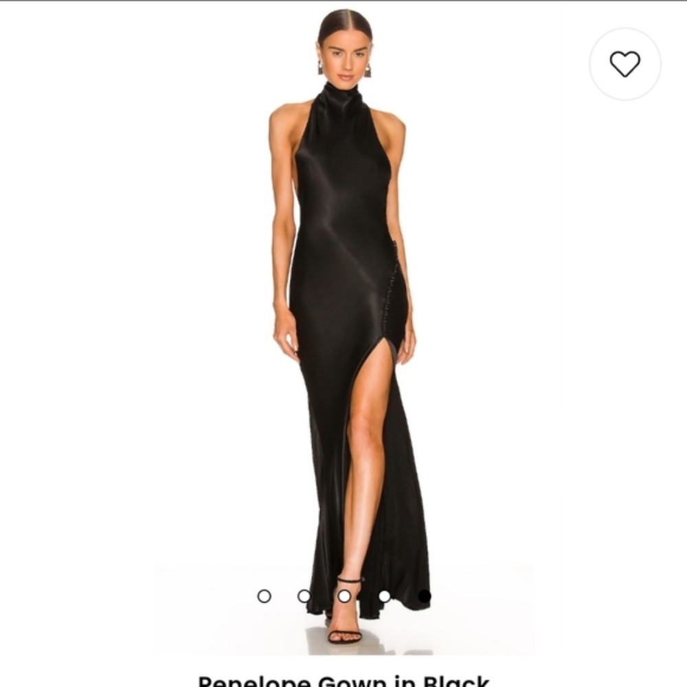 Revolve Sau Lee Penelope Gown in black NWT